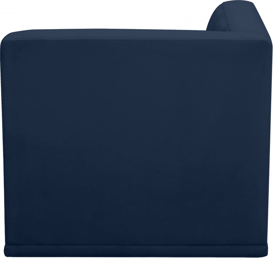 Fauteuil d'angle modulable en velours Relax