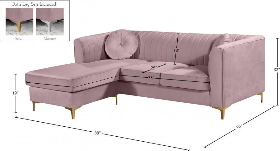Eliana Velours Réversible 2pc. En coupé
