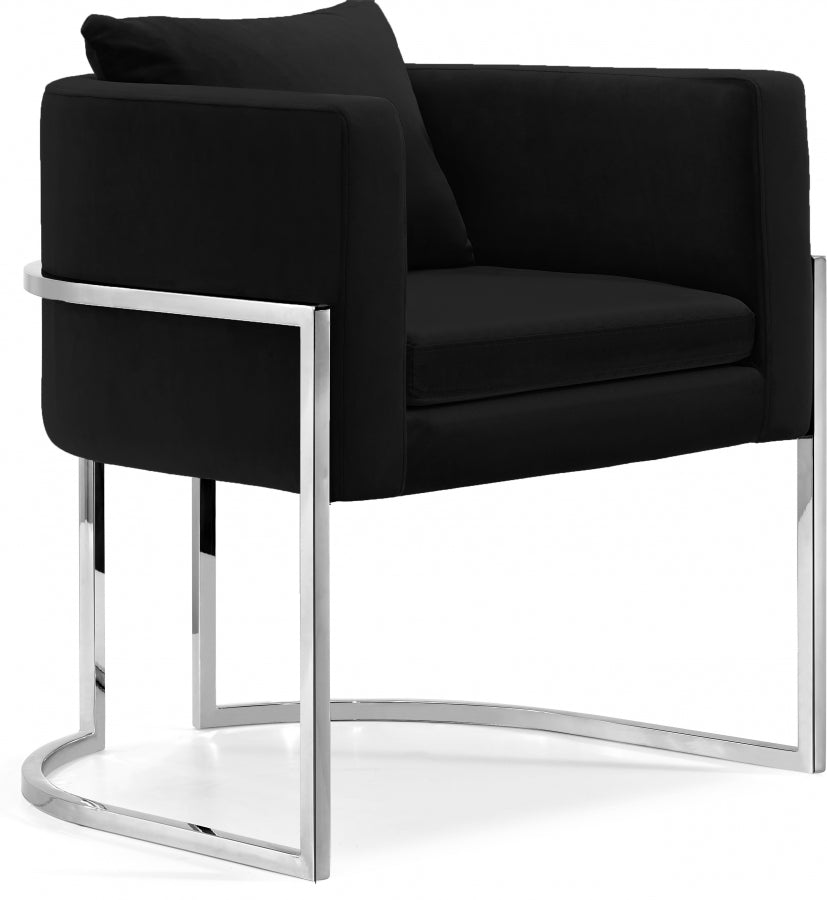 Chaise d'appoint en velours Pippa