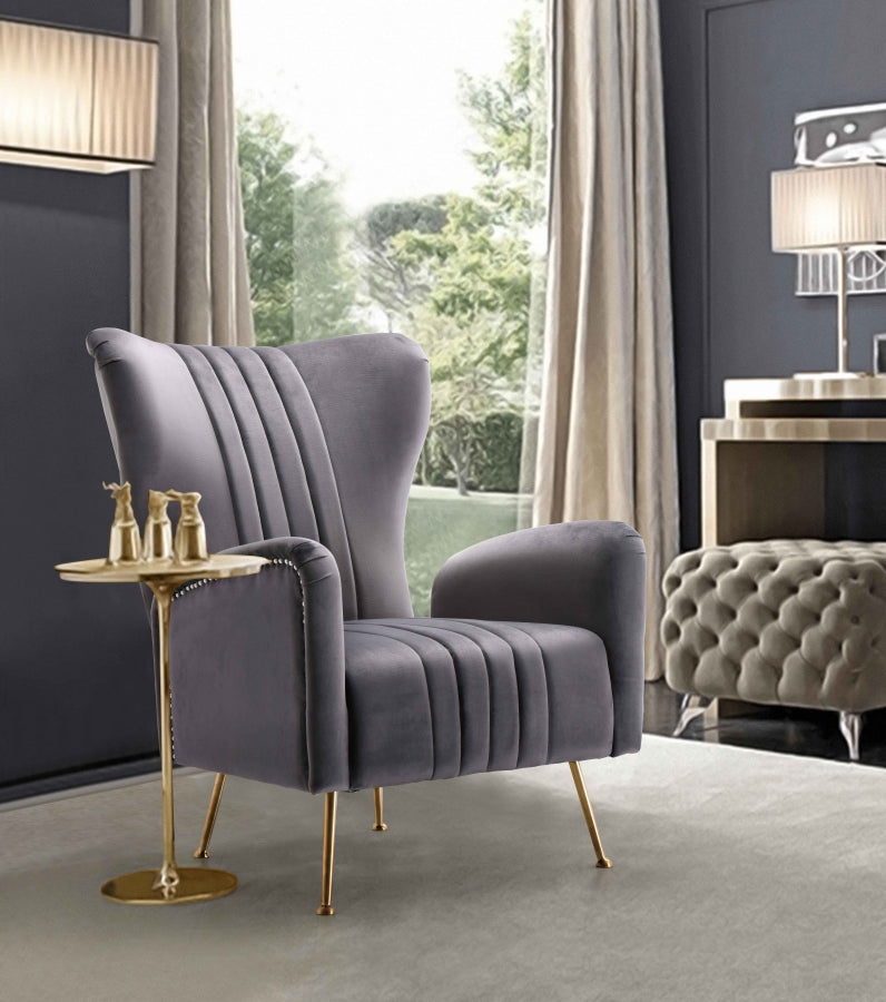 Chaise d'appoint Opera en velours