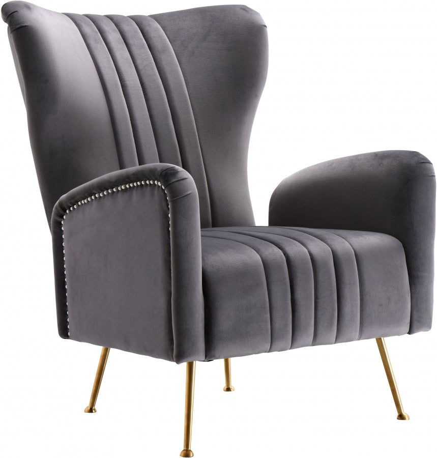 Chaise d'appoint Opera en velours