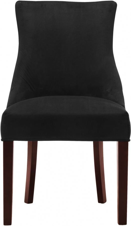 Chaise de salle à manger en velours Hannah