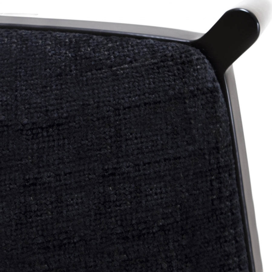 Chaise de salle à manger en tissu bouclé Atticus