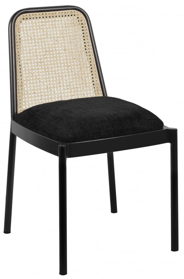Chaise de salle à manger en tissu bouclé Atticus