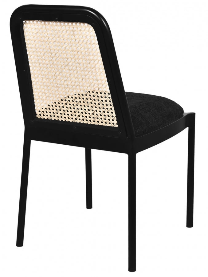 Chaise de salle à manger en tissu bouclé Atticus