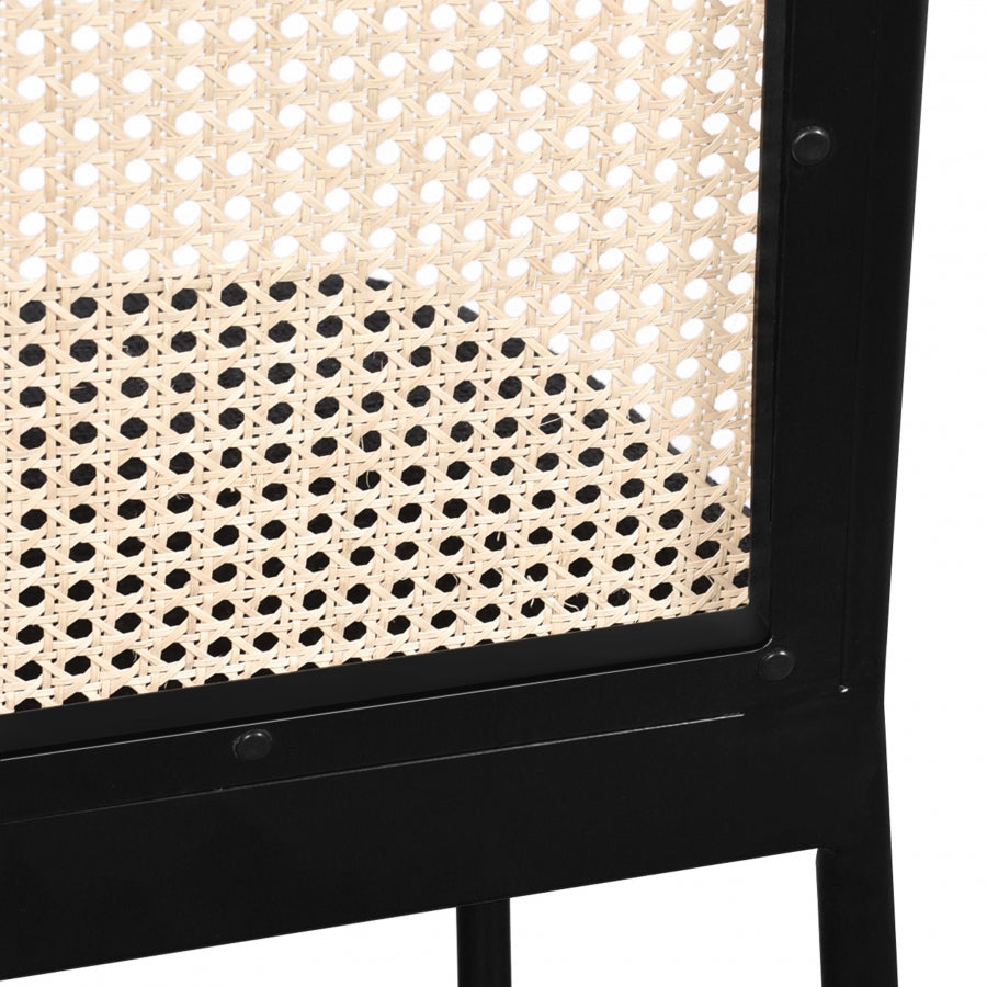 Chaise de salle à manger en tissu bouclé Atticus
