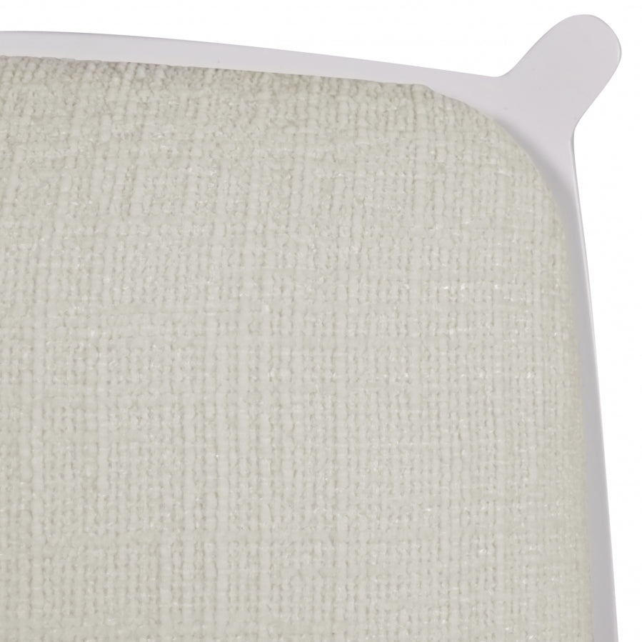 Chaise de salle à manger en tissu bouclé Atticus