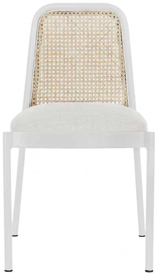 Chaise de salle à manger en tissu bouclé Atticus