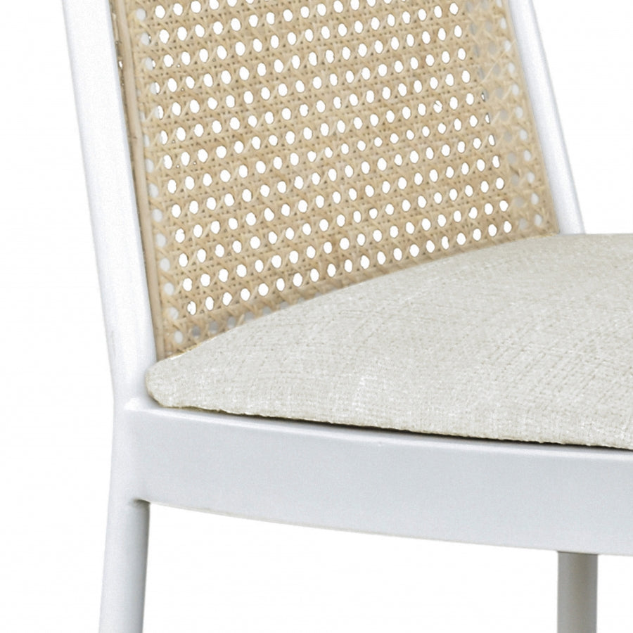 Chaise de salle à manger en tissu bouclé Atticus