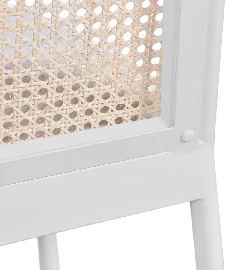 Chaise de salle à manger en tissu bouclé Atticus