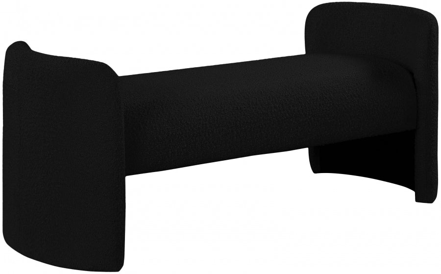 Banc Peyton en tissu bouclé
