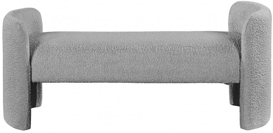 Banc Peyton en tissu bouclé