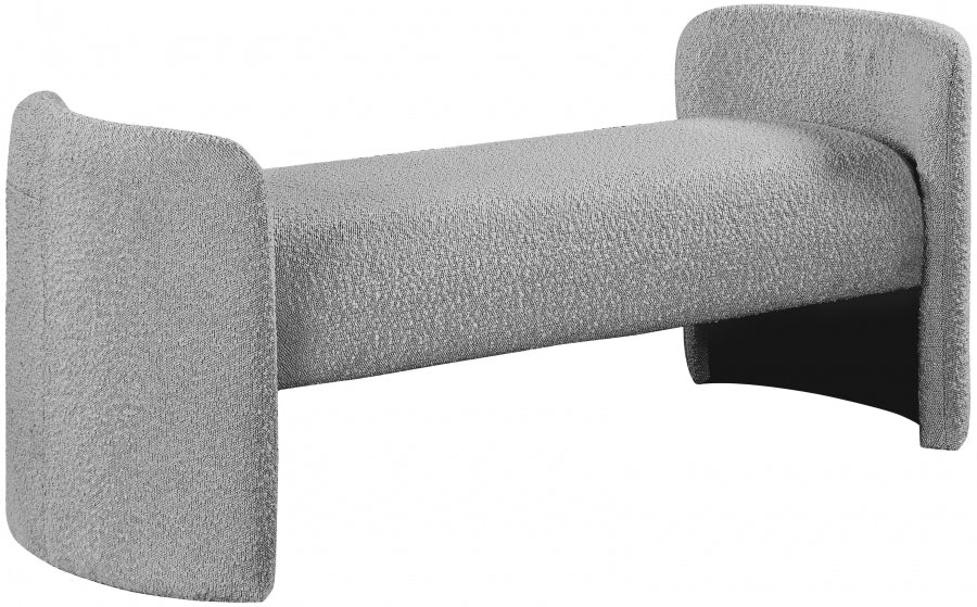 Banc Peyton en tissu bouclé