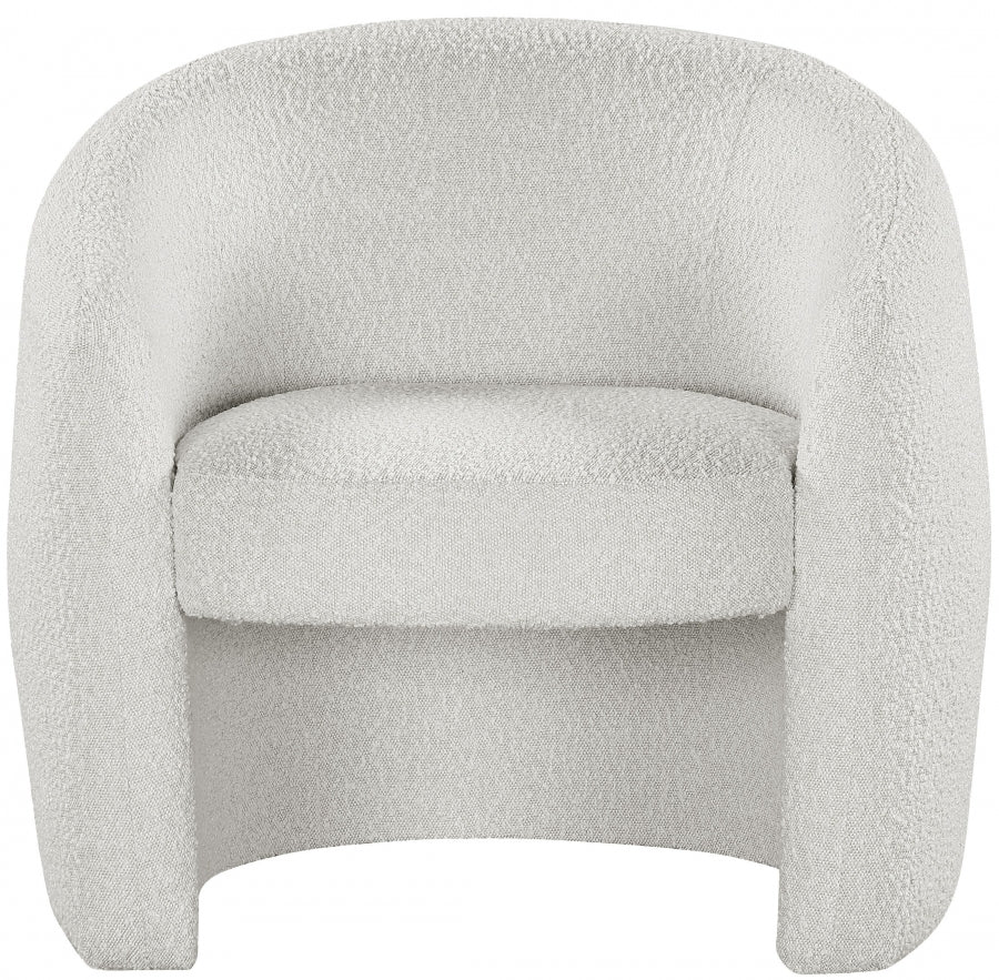 Chaise d'appoint Acadia en tissu bouclé