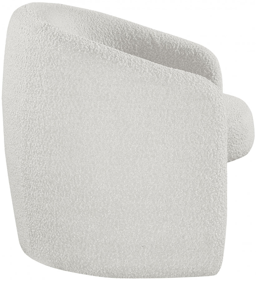 Chaise d'appoint Acadia en tissu bouclé