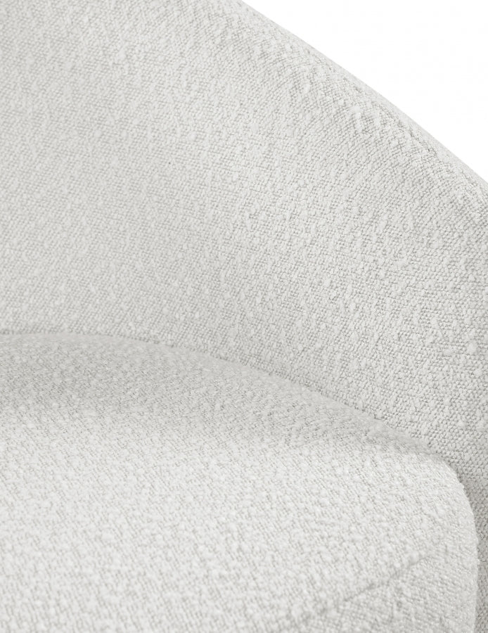 Chaise d'appoint Acadia en tissu bouclé