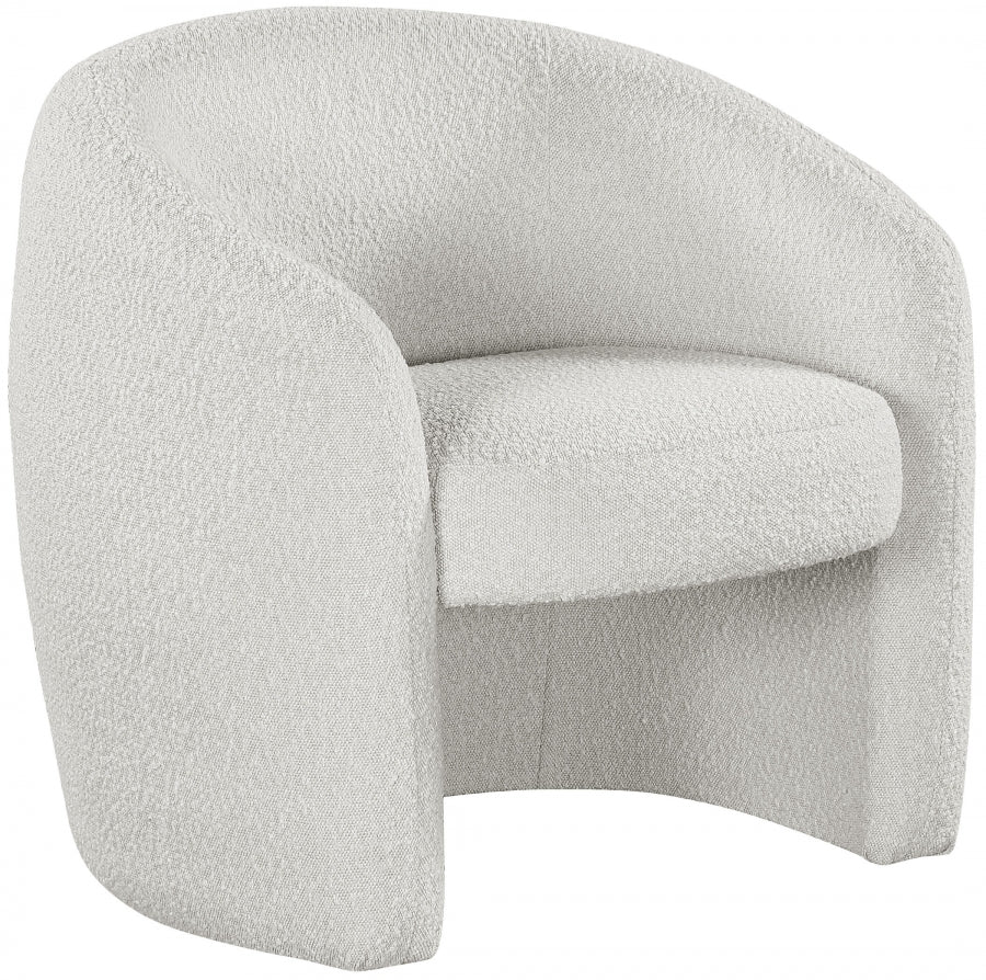 Chaise d'appoint Acadia en tissu bouclé