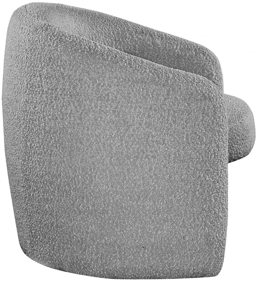 Chaise d'appoint Acadia en tissu bouclé