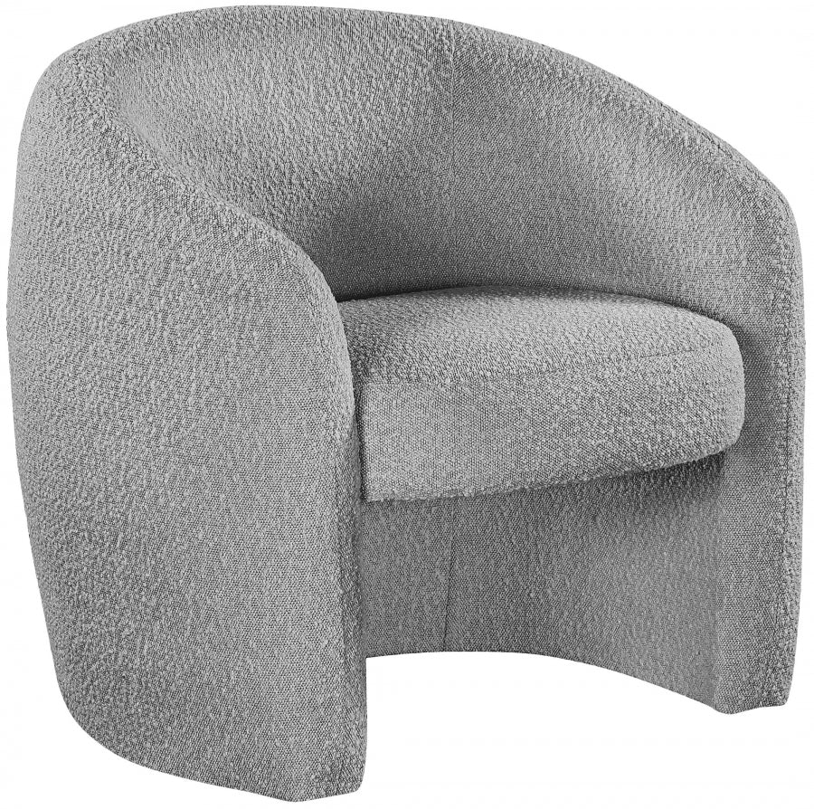 Chaise d'appoint Acadia en tissu bouclé