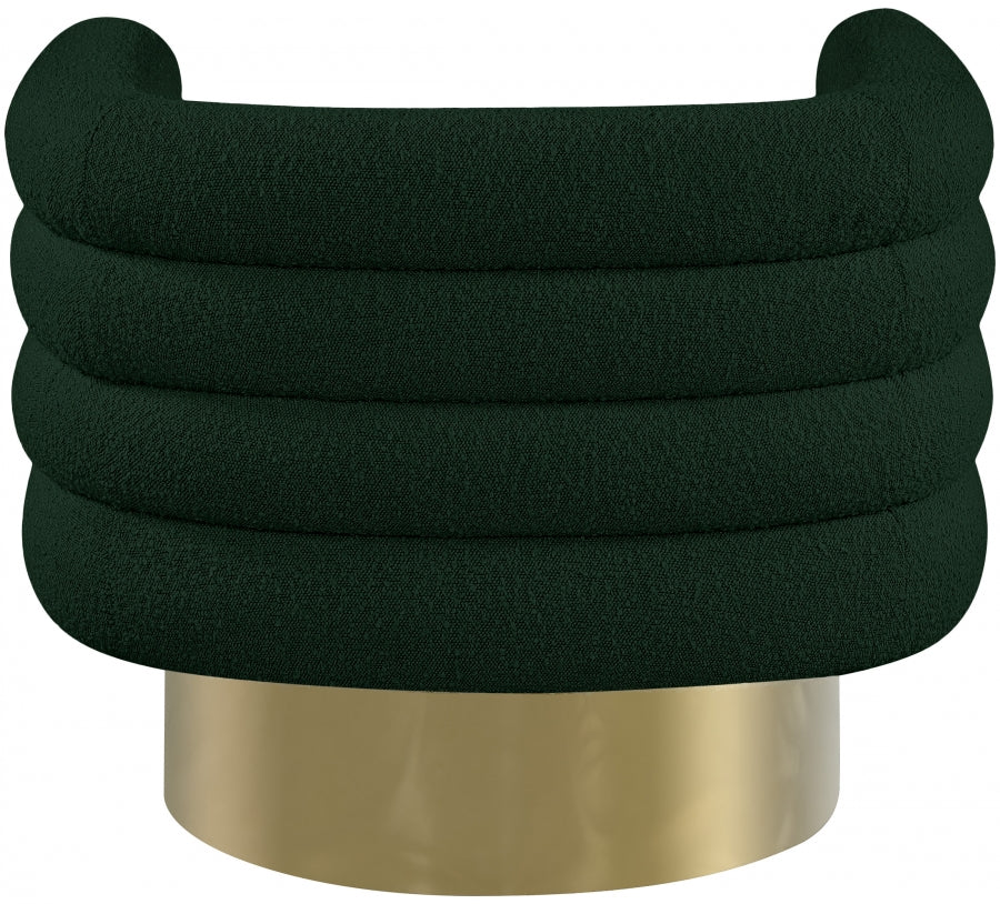 Chaise d'appoint Tessa en tissu bouclé
