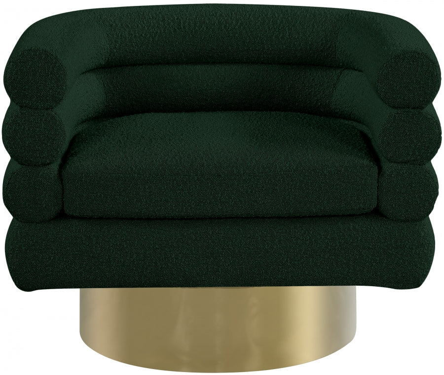 Chaise d'appoint Tessa en tissu bouclé