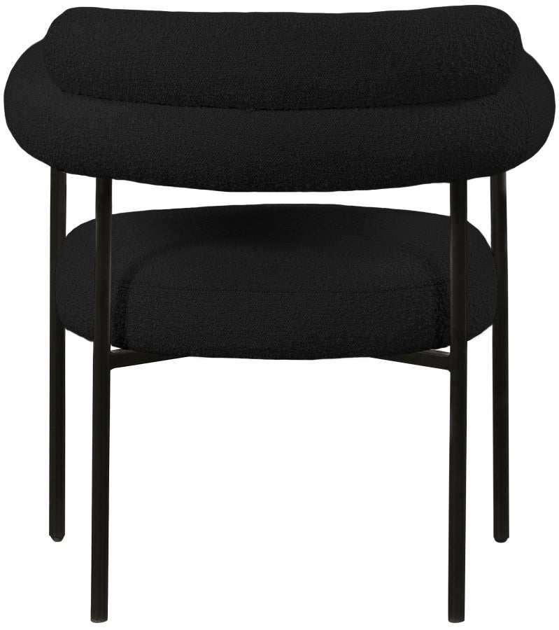 Chaise de salle à manger en tissu bouclé Blake