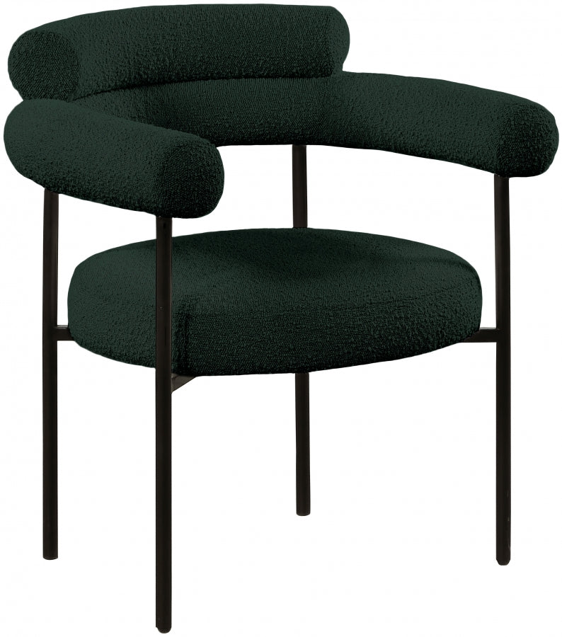Chaise de salle à manger en tissu bouclé Blake