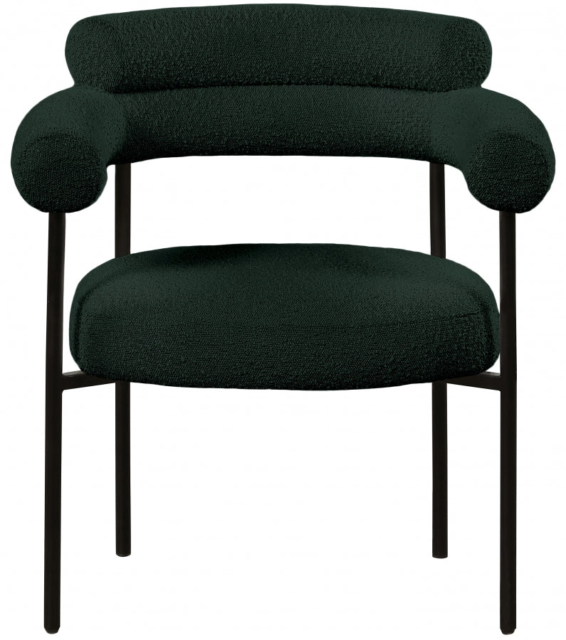 Chaise de salle à manger en tissu bouclé Blake