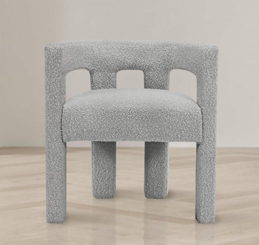 Accent de tissu bouclé Athéna | Chaise de salle à manger