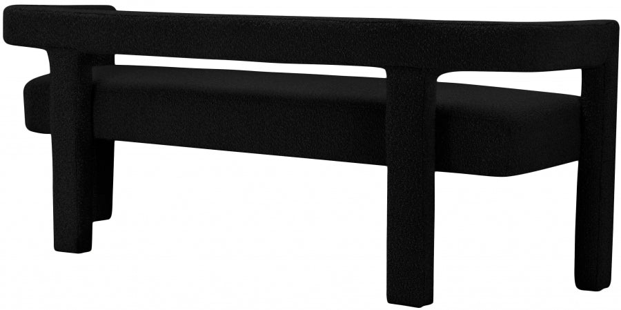 Banc Athéna en tissu bouclé
