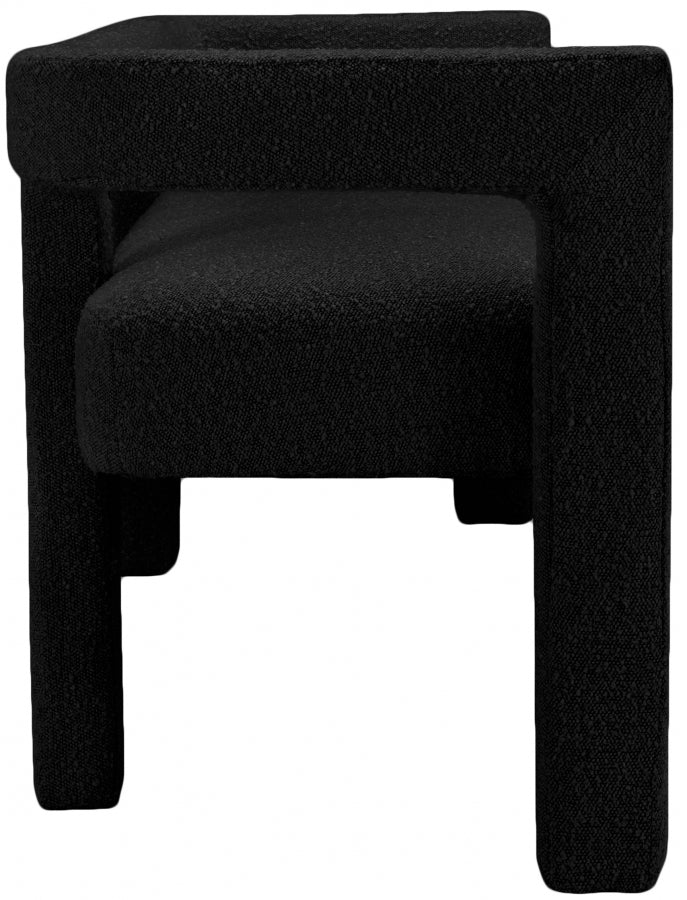 Banc Athéna en tissu bouclé