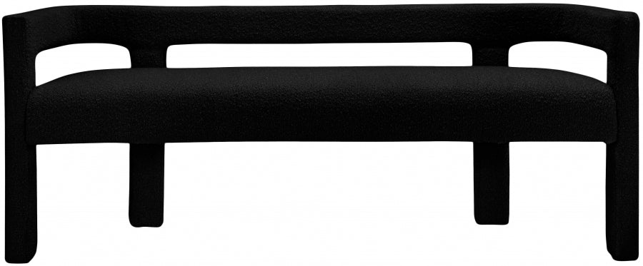 Banc Athéna en tissu bouclé