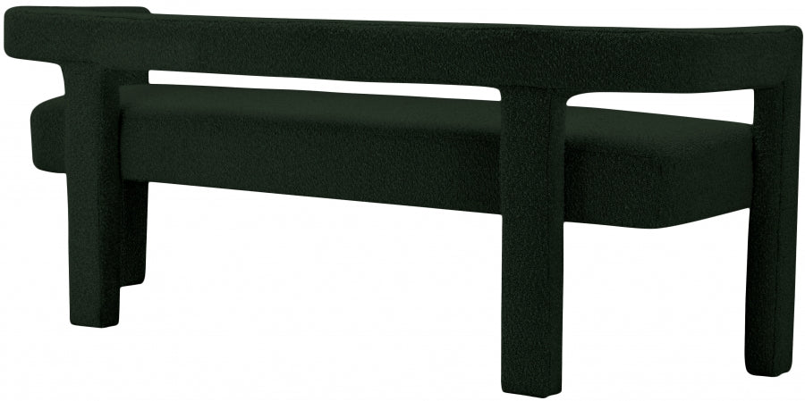 Banc Athéna en tissu bouclé