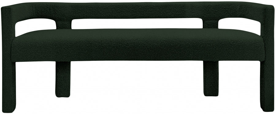 Banc Athéna en tissu bouclé