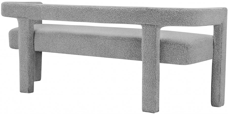 Banc Athéna en tissu bouclé
