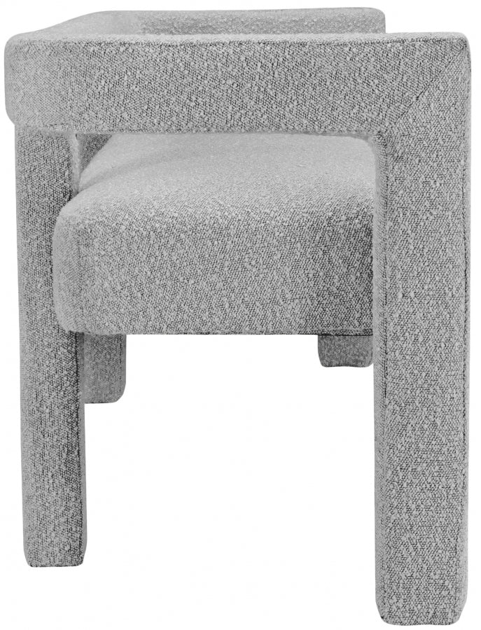 Banc Athéna en tissu bouclé