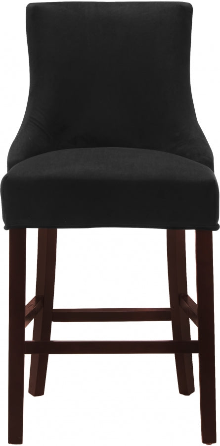 Tabouret de comptoir en velours Hannah