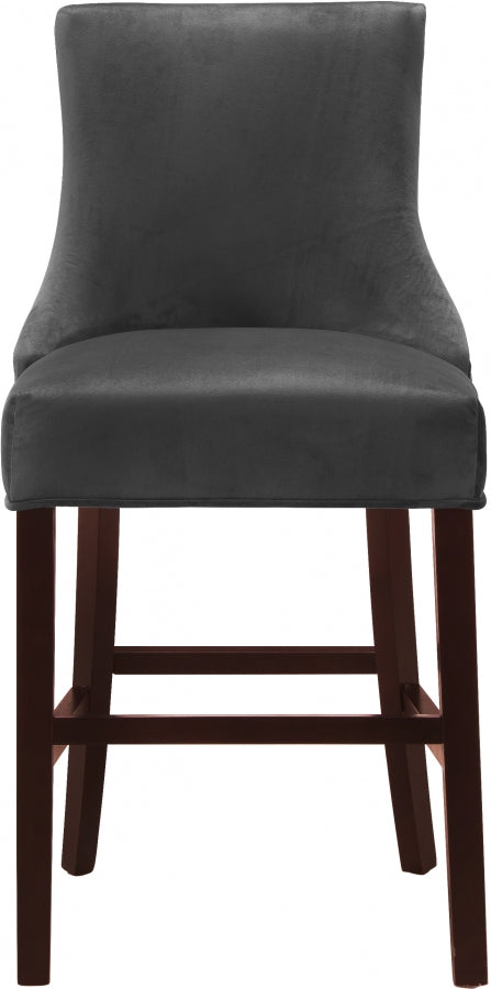 Tabouret de comptoir en velours Hannah