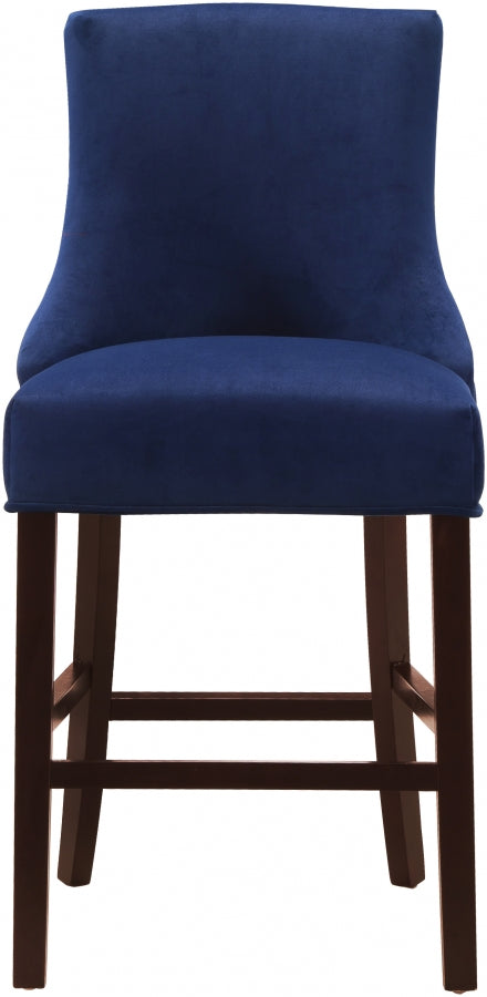 Tabouret de comptoir en velours Hannah