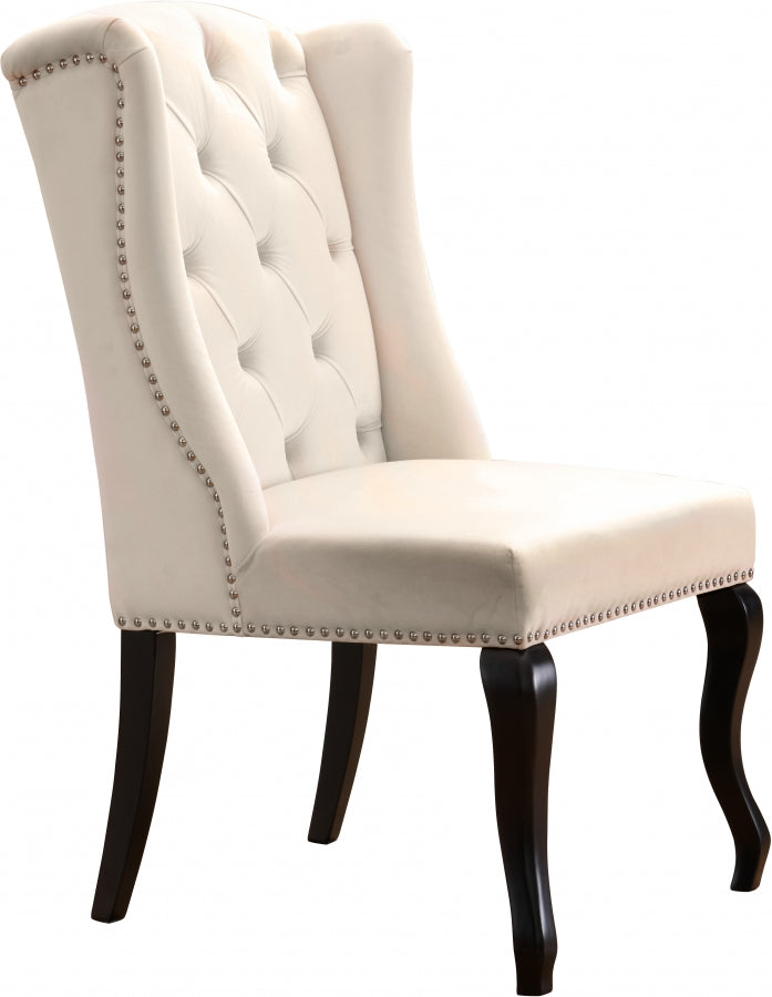 Chaise de salle à manger en velours Suri