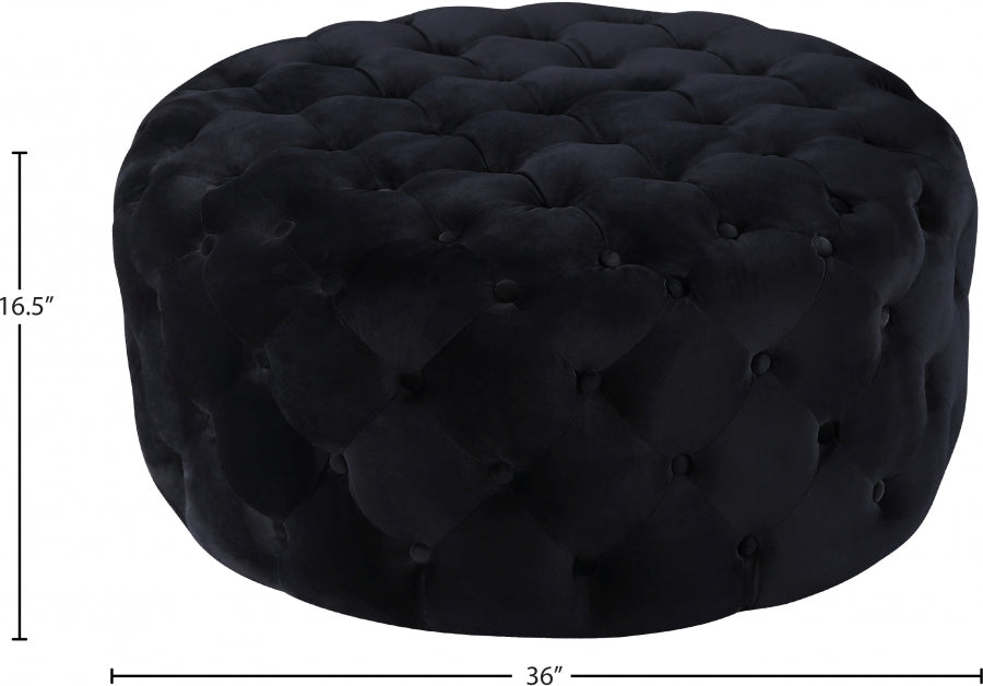 Pouf Addison en velours | Banque