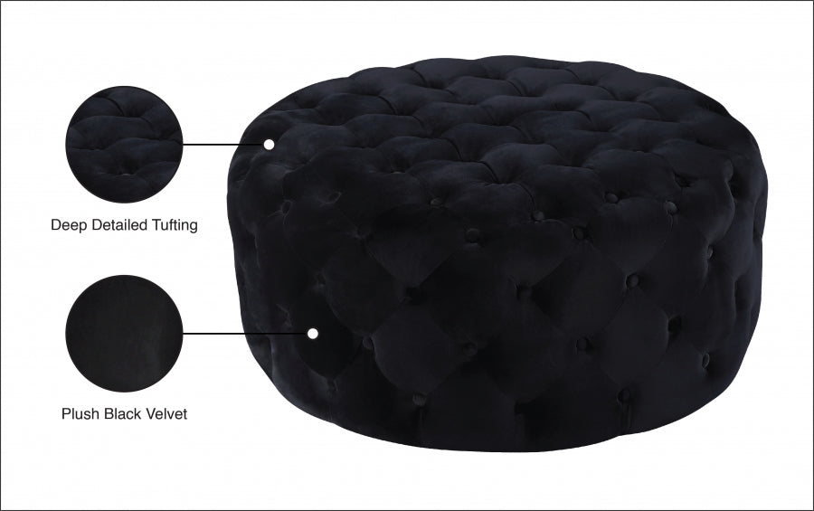 Pouf Addison en velours | Banc