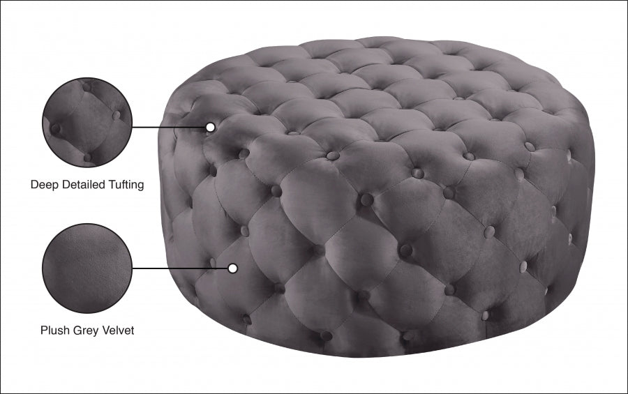 Pouf Addison en velours | Banc