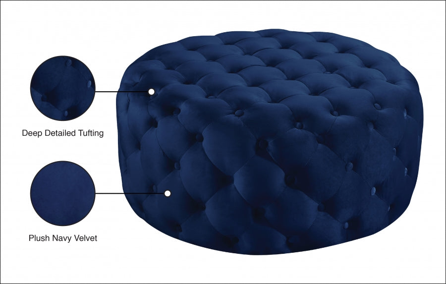 Pouf Addison en velours | Banc