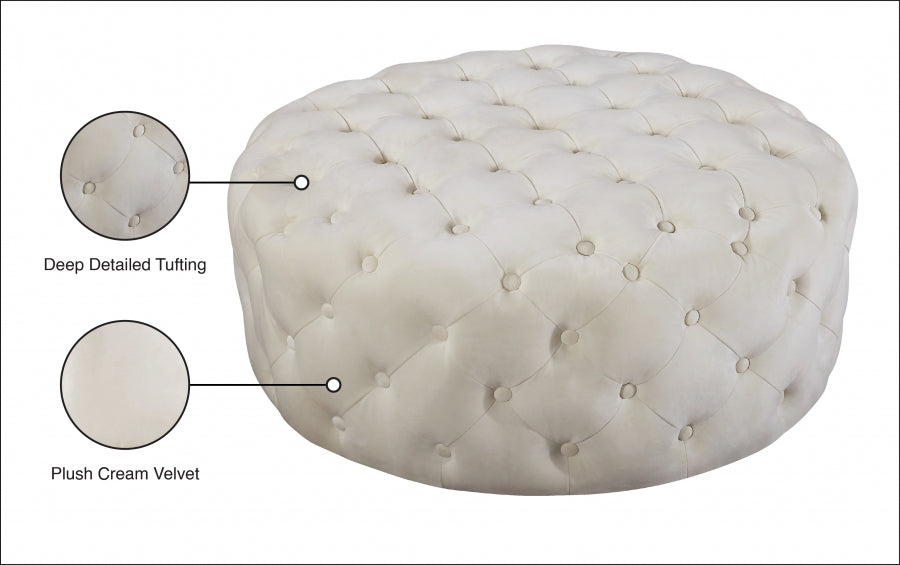Pouf Addison en velours | Banc