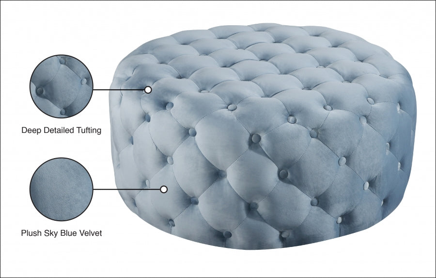 Pouf Addison en velours | Banc