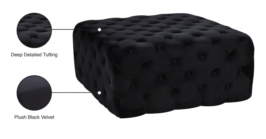Pouf en velours Ariel | Banc