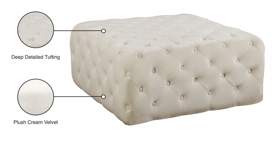Pouf en velours Ariel | Banc