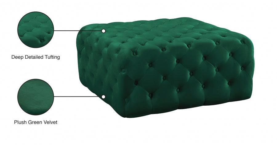 Pouf en velours Ariel | Banc