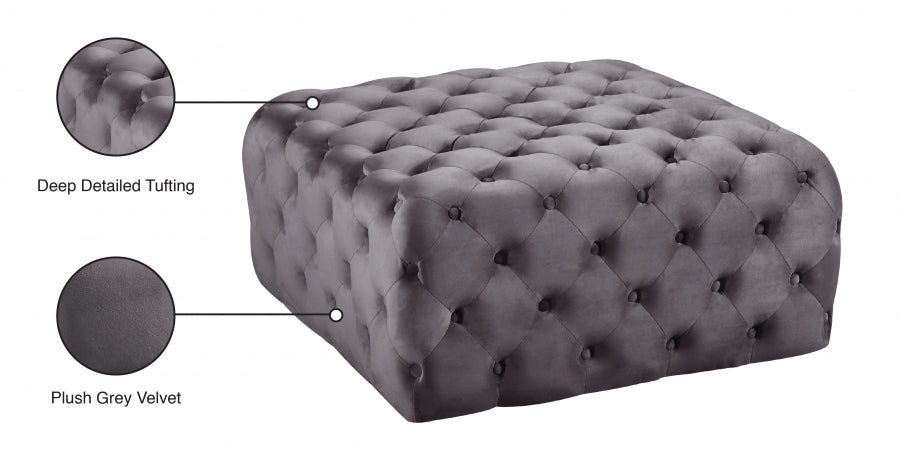 Pouf en velours Ariel | Banc